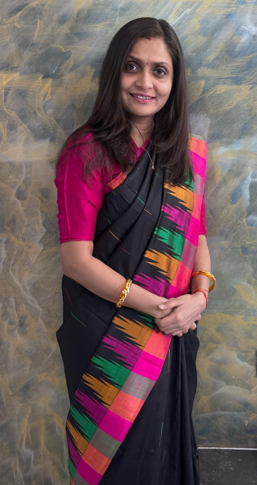 Dr. Shabdika Kulshreshtha in traditional Indian attire